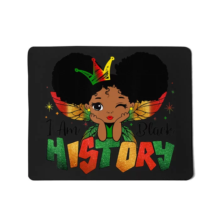 I Am Black History Month African American Queen Mousepad