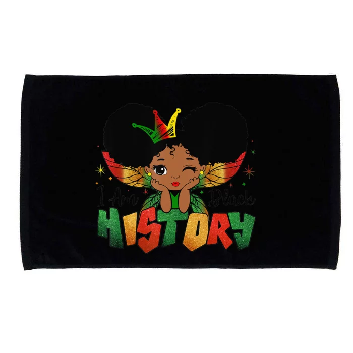 I Am Black History Month African American Queen Microfiber Hand Towel