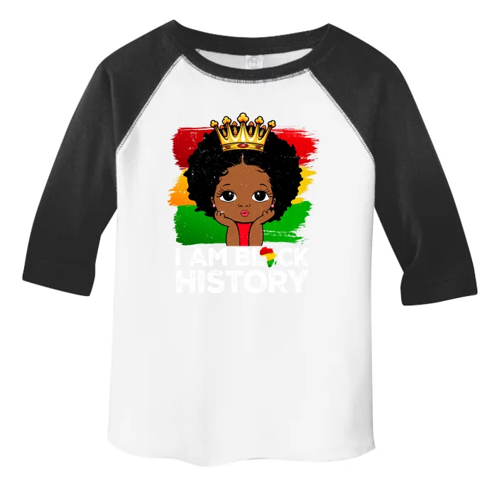 I Am Black History Month Juneteenth Black Melanin Gift Toddler Fine Jersey T-Shirt