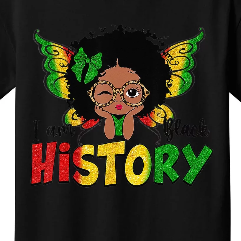 I Am Black History Month African American Queen Kids T-Shirt