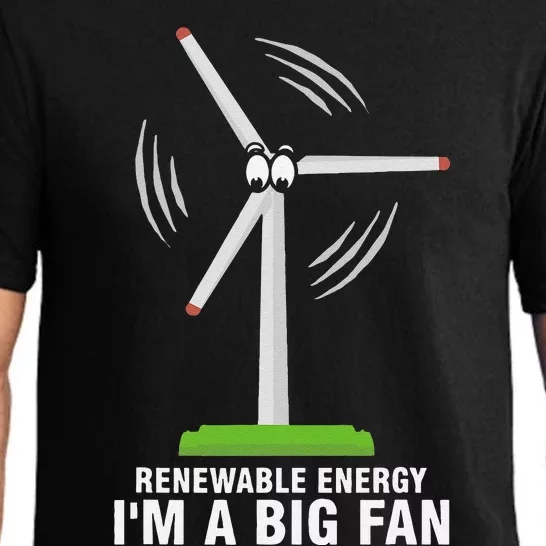 I'm A Big Fan Renewable Energy Wind Mill Earth Day Pajama Set