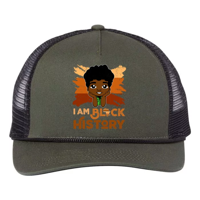 I Am Black Historyjuneteenth Black History Month Funny Gift Retro Rope Trucker Hat Cap