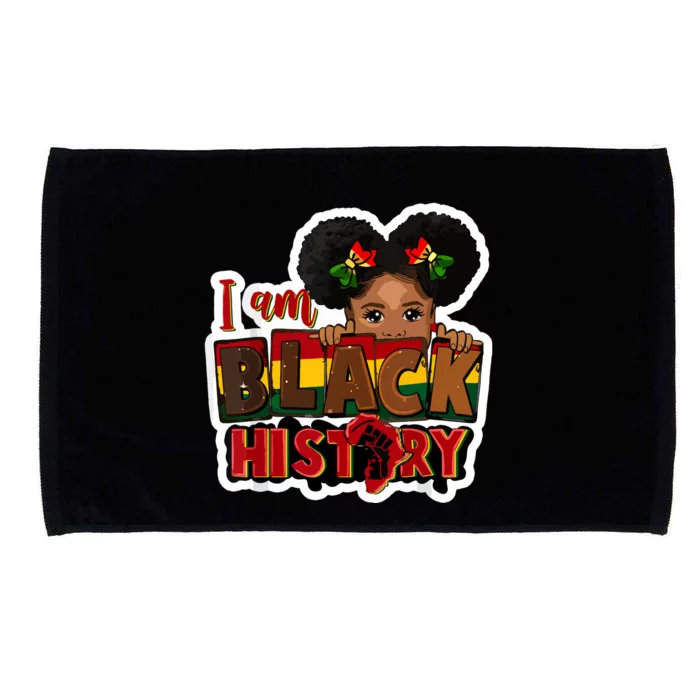 I Am Black History Juneteenth Black Melanin Microfiber Hand Towel