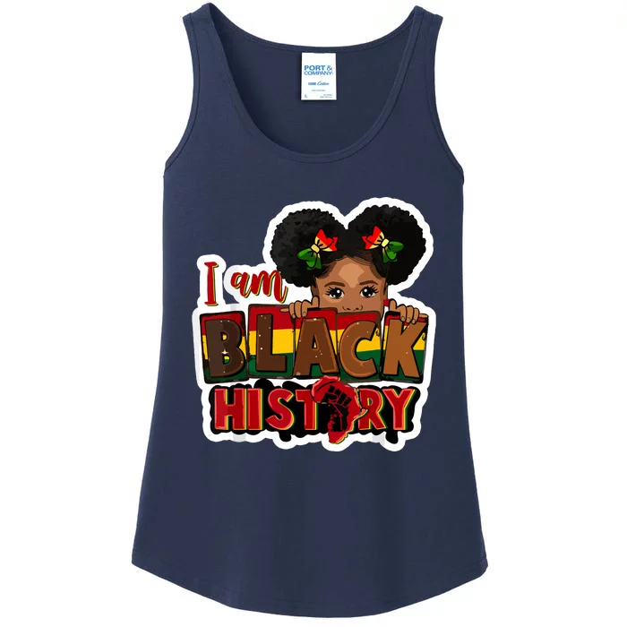 I Am Black History Juneteenth Black Melanin Ladies Essential Tank