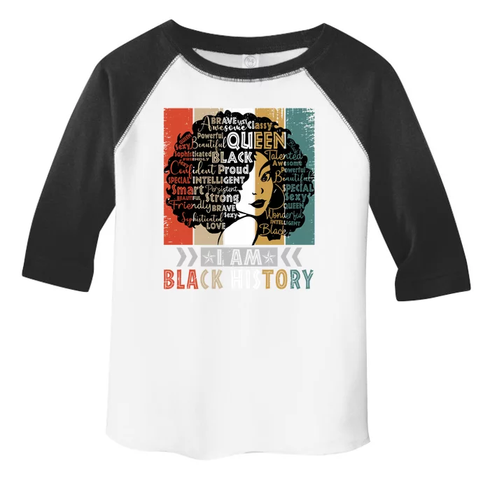 I Am Black History Month Juneteenth Melanin African Gift Toddler Fine Jersey T-Shirt