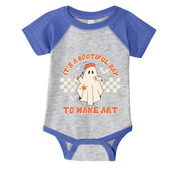 Its A Bootiful Day To Make Art Halloween Art Teacher Meaningful Gift Infant Baby Jersey Bodysuit