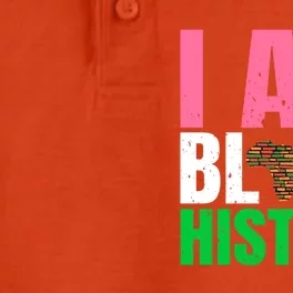 I Am Black History Month Juneteenth Pink And Green Gift Dry Zone Grid Performance Polo