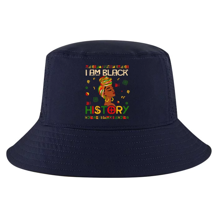 I Am Black African American History Month Cool Comfort Performance Bucket Hat