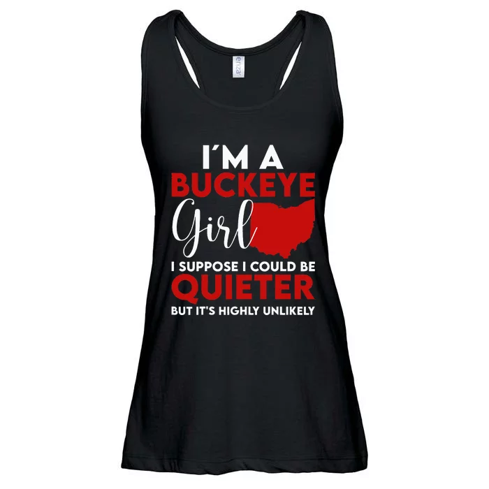 Im A Buckeye Girl Ohio State Ladies Essential Flowy Tank