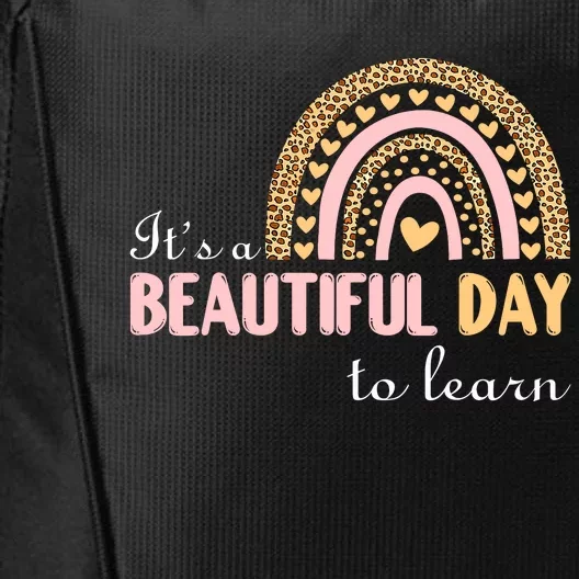 ItS A Beautiful Day To Learn Rainbow Heart City Backpack