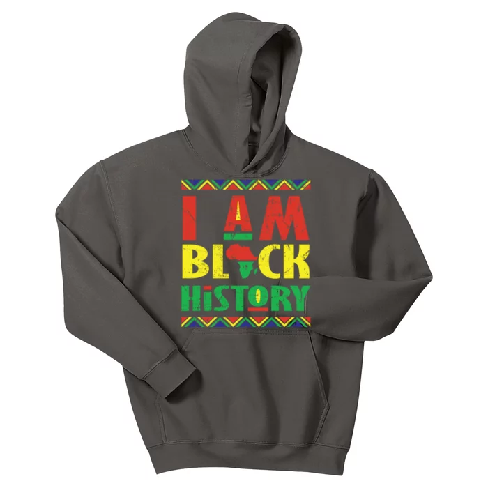 I Am Black History African American Pride Kids Hoodie