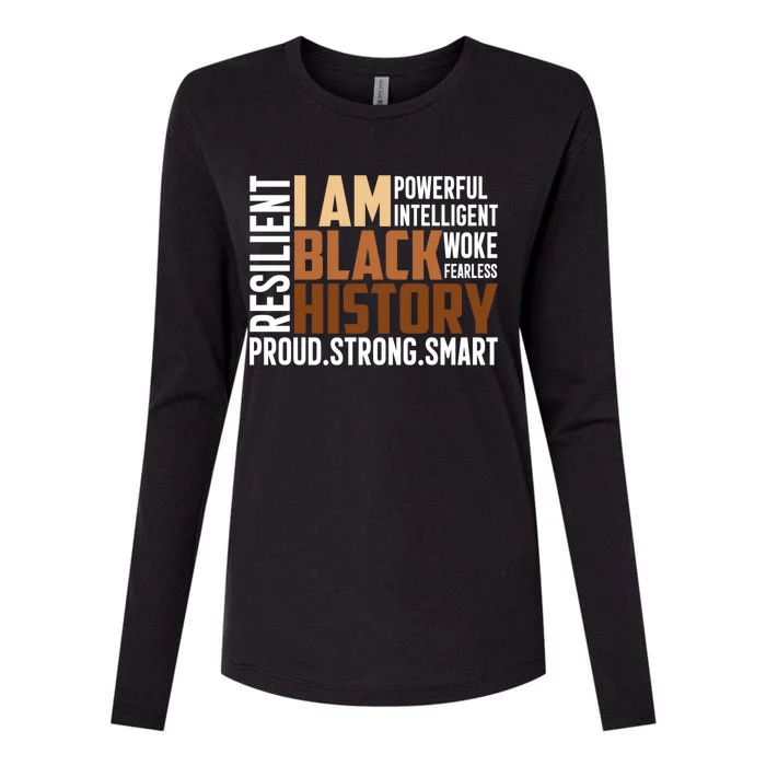 I Am Black History Month Juneteenth Proud Strong Funny Gift Womens Cotton Relaxed Long Sleeve T-Shirt