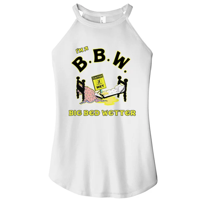 I'm A BBW, Big Bed Wetter, Meme Reaction Meme Tee Women’s Perfect Tri Rocker Tank