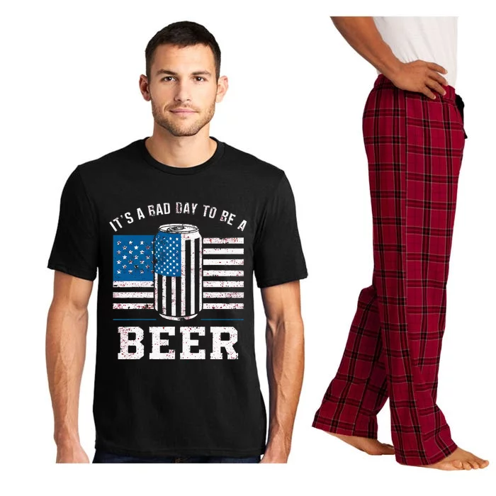 Its A B.A.D. .D.A.Y To Be A Beer Red Pajama Set