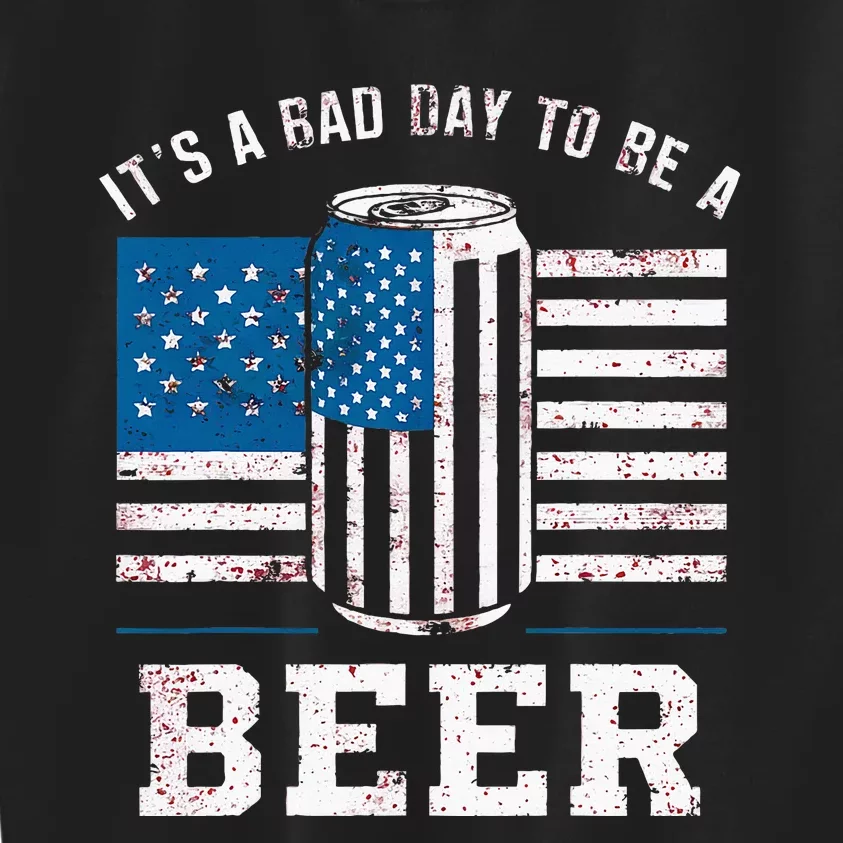 Its A B.A.D. .D.A.Y To Be A Beer Red Kids Sweatshirt