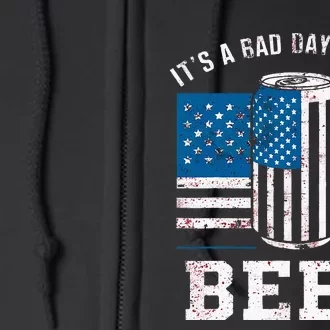 Its A B.A.D. .D.A.Y To Be A Beer Red Full Zip Hoodie