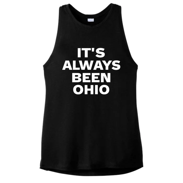 ItS Always Been Ohio Ladies Tri-Blend Wicking Tank