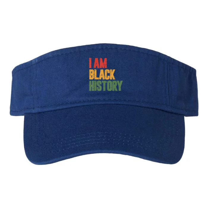 I Am Black History Pride Black History Month Valucap Bio-Washed Visor