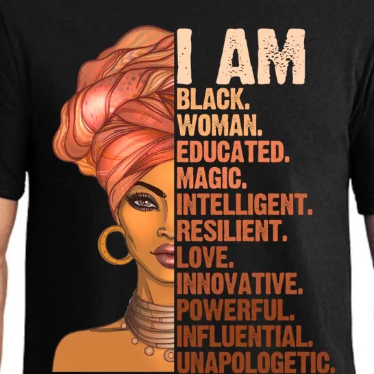 I Am Black Educated Black History Month Juneteenth Gift Pajama Set