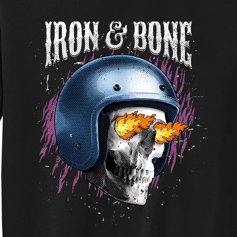 Iron And Bone Skull Biker Flame Sweatshirt