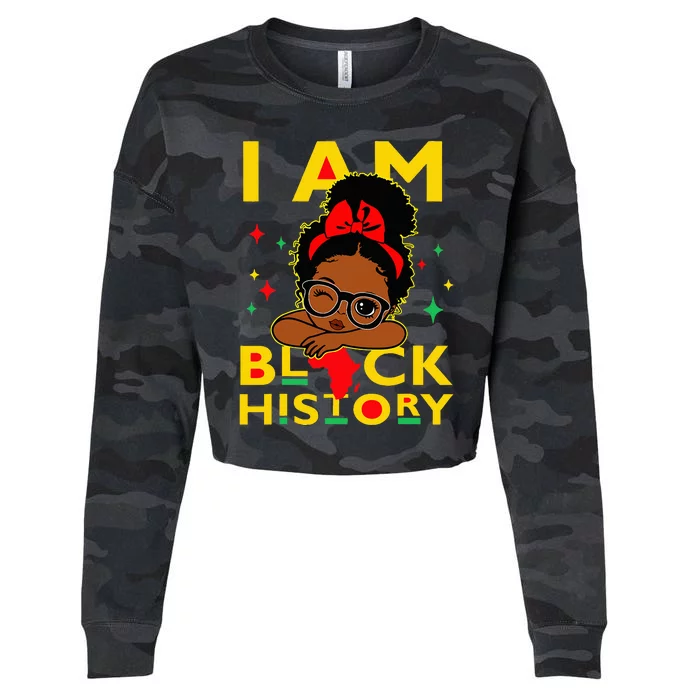 I Am Black History Cropped Pullover Crew