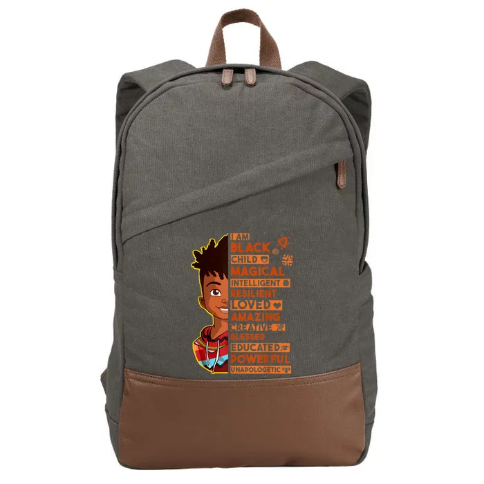 I Am Black History Month African American Cotton Canvas Backpack