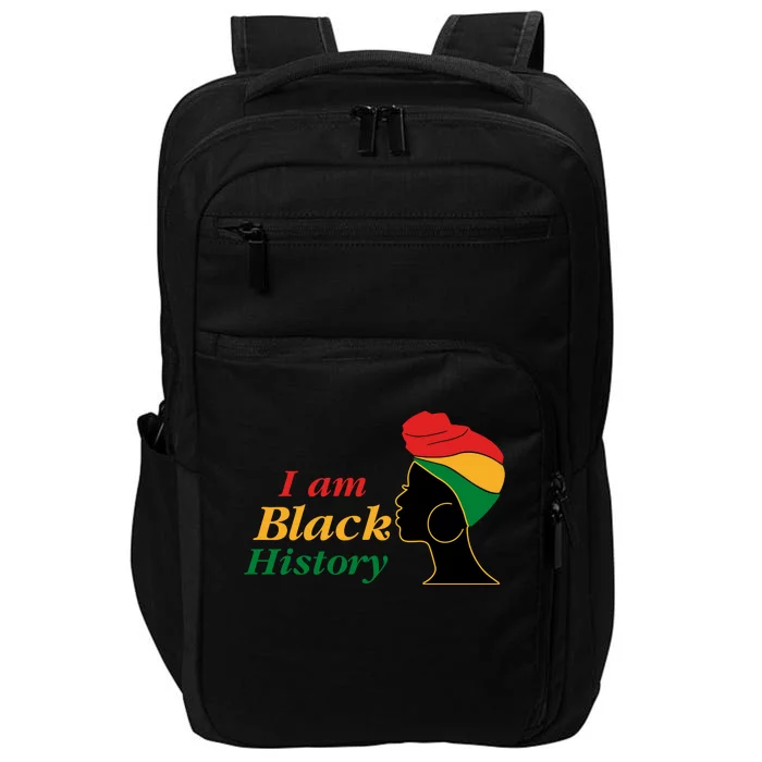 I Am Black History Strong Female Pride Impact Tech Backpack