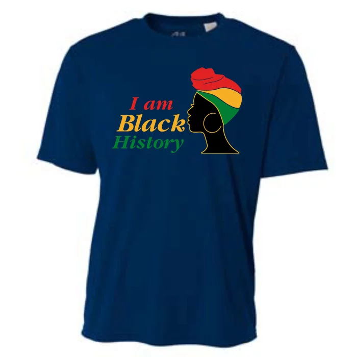 I Am Black History Strong Female Pride Cooling Performance Crew T-Shirt