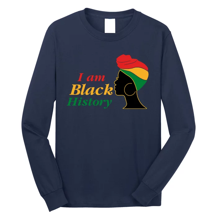 I Am Black History Strong Female Pride Long Sleeve Shirt