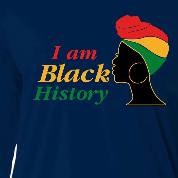 I Am Black History Strong Female Pride Cooling Performance Long Sleeve Crew