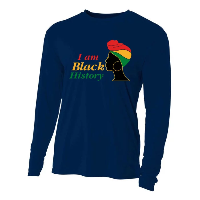 I Am Black History Strong Female Pride Cooling Performance Long Sleeve Crew