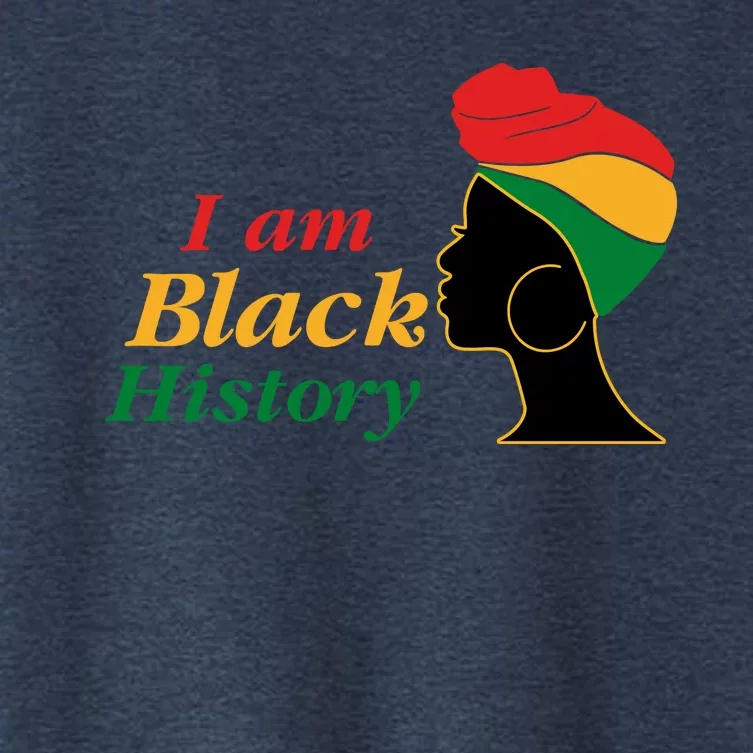 I Am Black History Strong Female Pride Women's Crop Top Tee