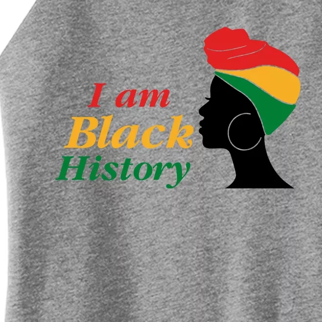 I Am Black History Strong Female Pride Women’s Perfect Tri Rocker Tank