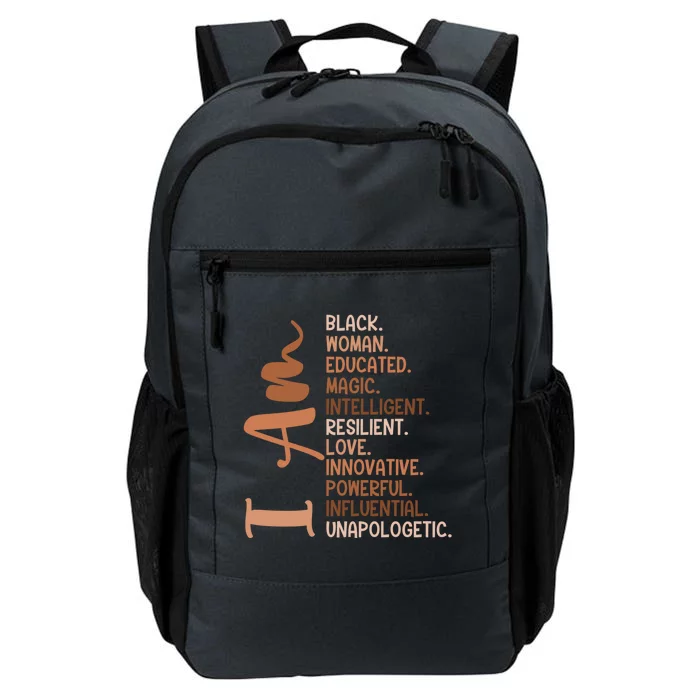 I Am Black Educated Juneteenth Melanin Black History Cute Gift Daily Commute Backpack