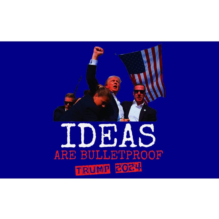 Ideas Are Bulletproof Trump 2024 Bumper Sticker