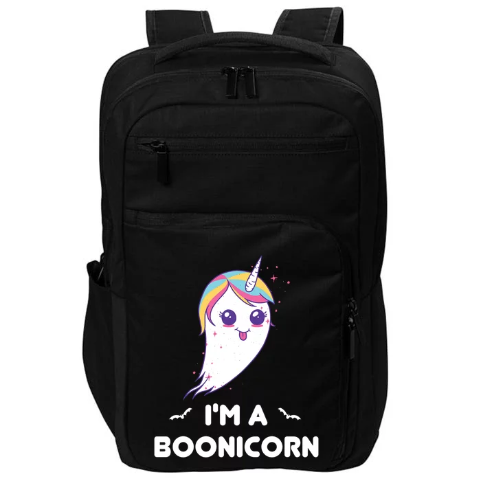 Im A Boonicorn Cute And Funny Ghost Unicorn For Halloween Gift Impact Tech Backpack