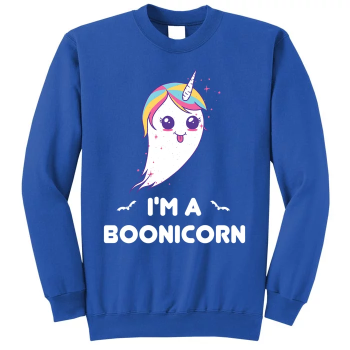 Im A Boonicorn Cute And Funny Ghost Unicorn For Halloween Gift Tall Sweatshirt