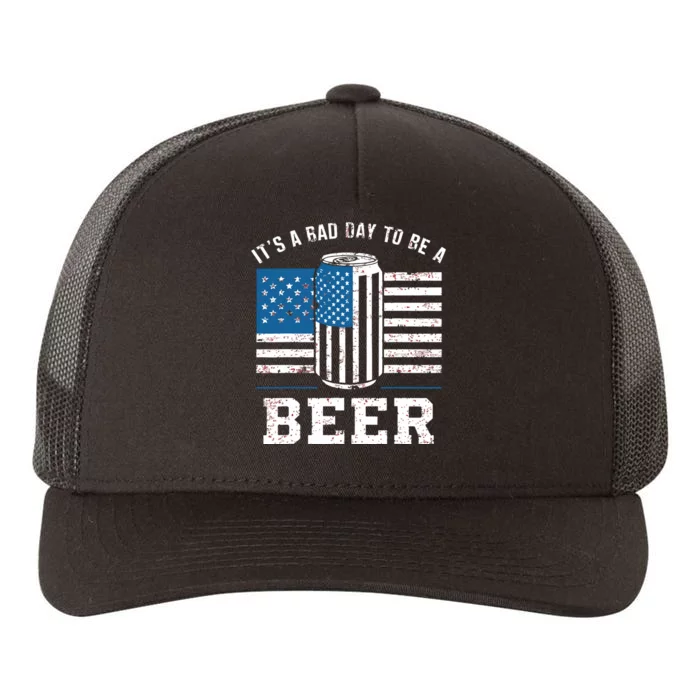 Its A Bad Day To Be Beer Red Yupoong Adult 5-Panel Trucker Hat