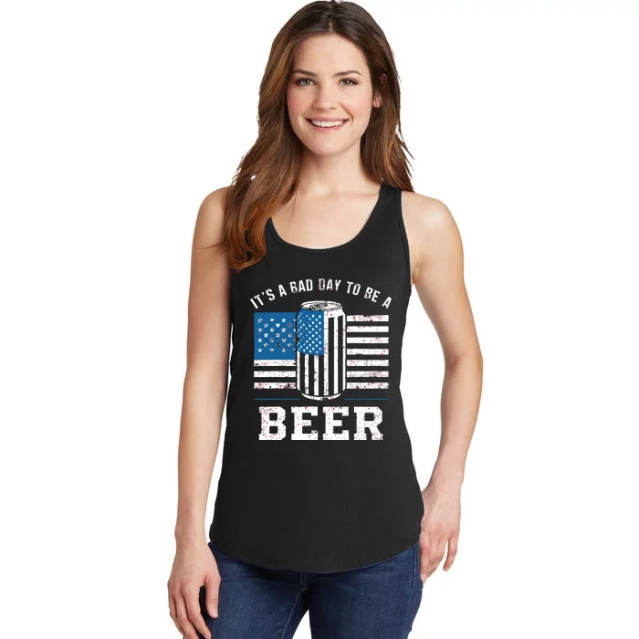 Its A Bad Day To Be Beer Red Ladies Essential Tank