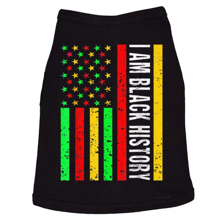 I Am Black History African American Flag Doggie Tank