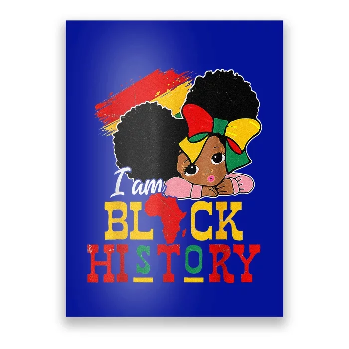 I Am Black History Month Black Melanin Poster