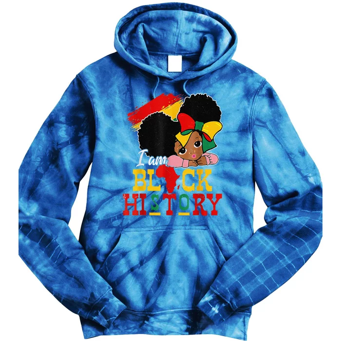 I Am Black History Month Black Melanin Tie Dye Hoodie