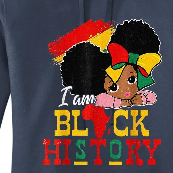 I Am Black History Month Black Melanin Women's Pullover Hoodie