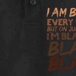 I Am Black Every Month Juneteenth Blackity Wo Dry Zone Grid Performance Polo