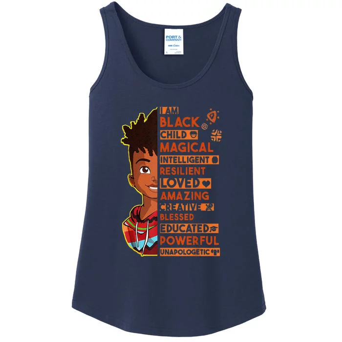 I Am Black History Month African American Ladies Essential Tank