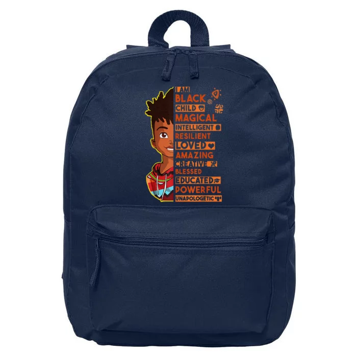 I Am Black History Month African American 16 in Basic Backpack