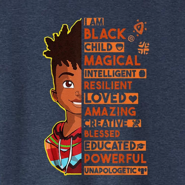 I Am Black History Month African American Women's Crop Top Tee