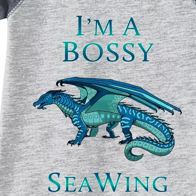 Im A Bossy Seawing Dragon Lovers Ocean Dragon Infant Baby Jersey Bodysuit