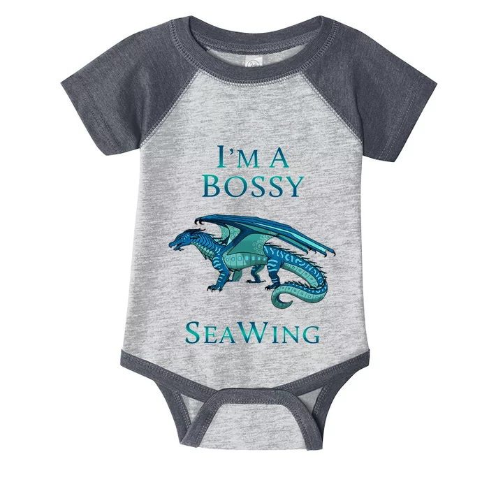 Im A Bossy Seawing Dragon Lovers Ocean Dragon Infant Baby Jersey Bodysuit