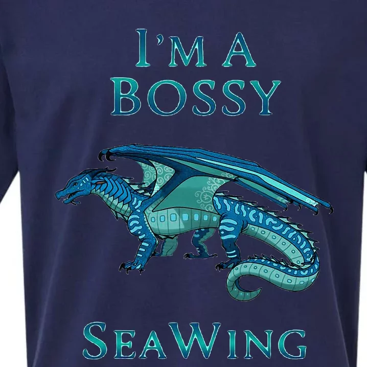 Im A Bossy Seawing Dragon Lovers Ocean Dragon Sueded Cloud Jersey T-Shirt